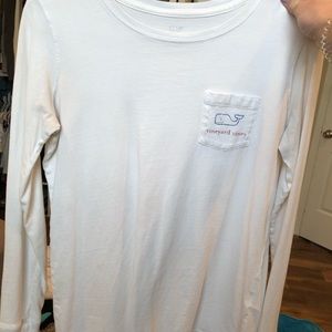White vineyard vines long sleeve